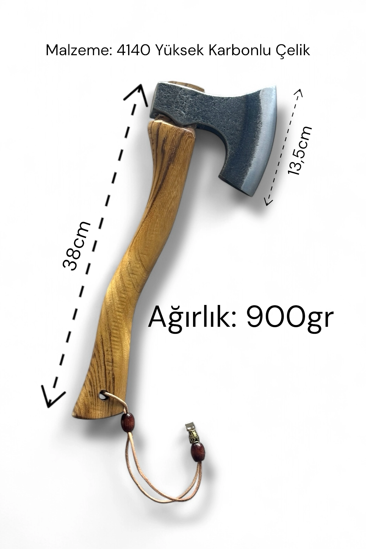 4140 Yüksek Karbonlu Çelikten Profesyonel Kamp & Outdoor Baltası