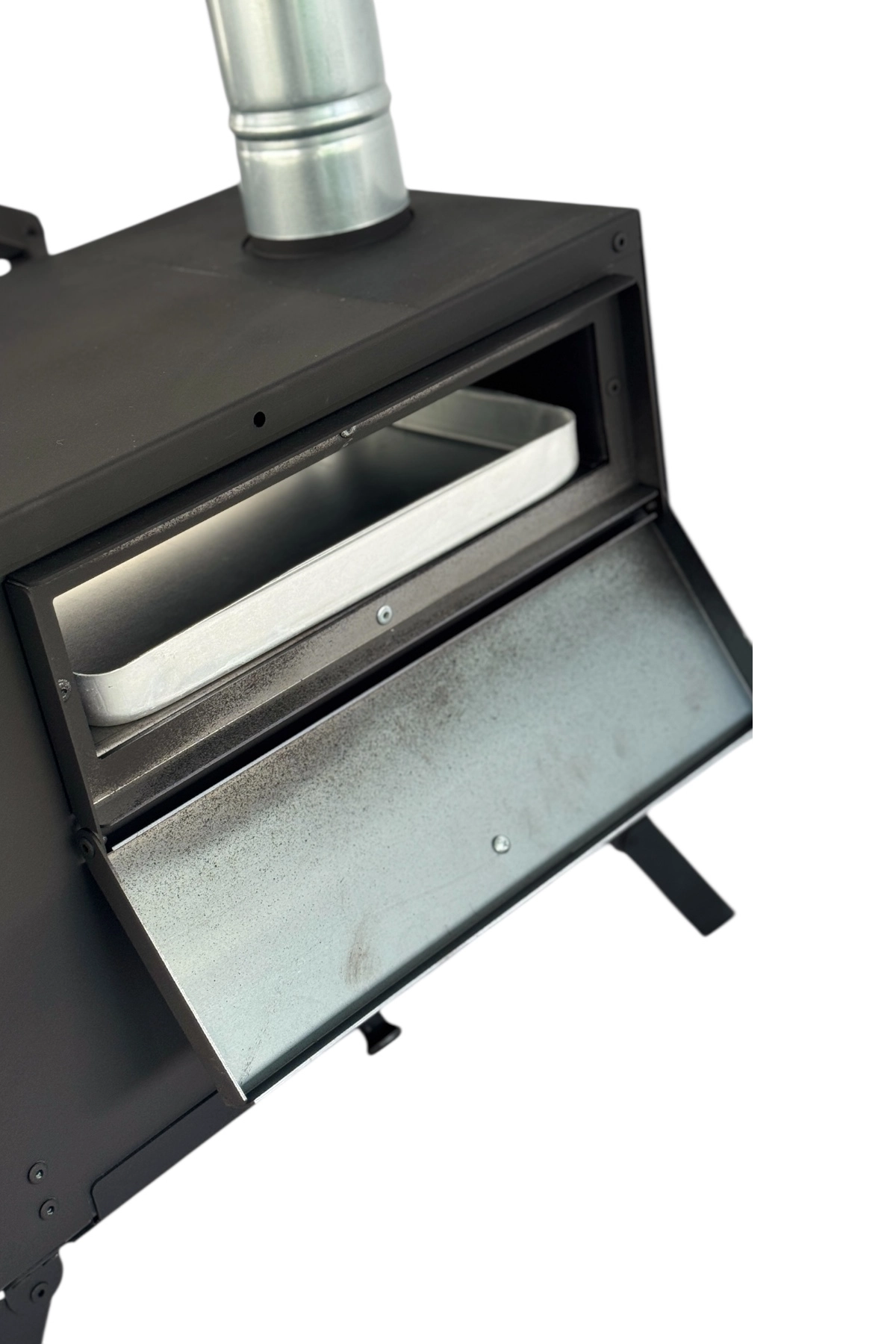 Kurutmalıklı Kuzineli ve Katlanır Ayaklı Kamp ve Çadır Sobası - Çantalı Ful Set