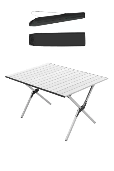 Katlanabilir Çantalı Kamp ve Piknik Rulo Masa
