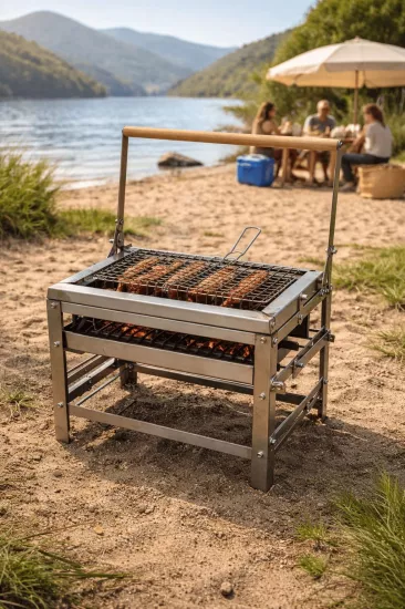 Taklalı Paslanmaz Mangal