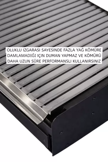 Özel alanlarınız için kül çekmeceli mangal