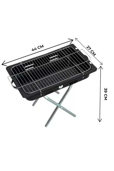 Ekonomik Emaye Kaplı Katlanır Çantalı Mangal