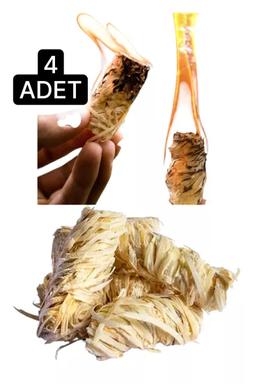 %100 Doğal Odun Yünü Ateşleyici