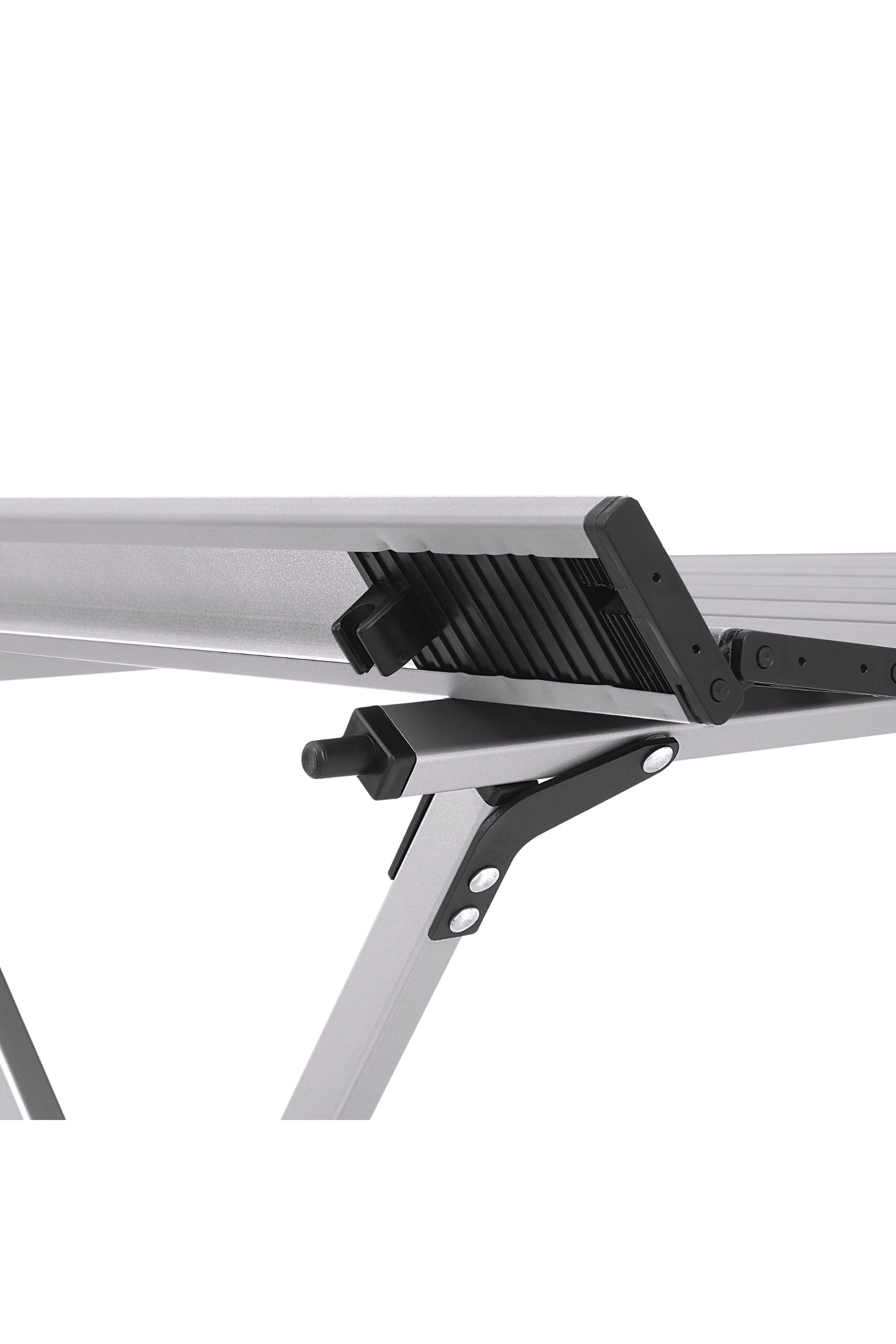 Katlanabilir Alüminyum Kamp ve Piknik Masası, Omuz Askılı Taşıma Çantasıyla L , Gümüş Renk