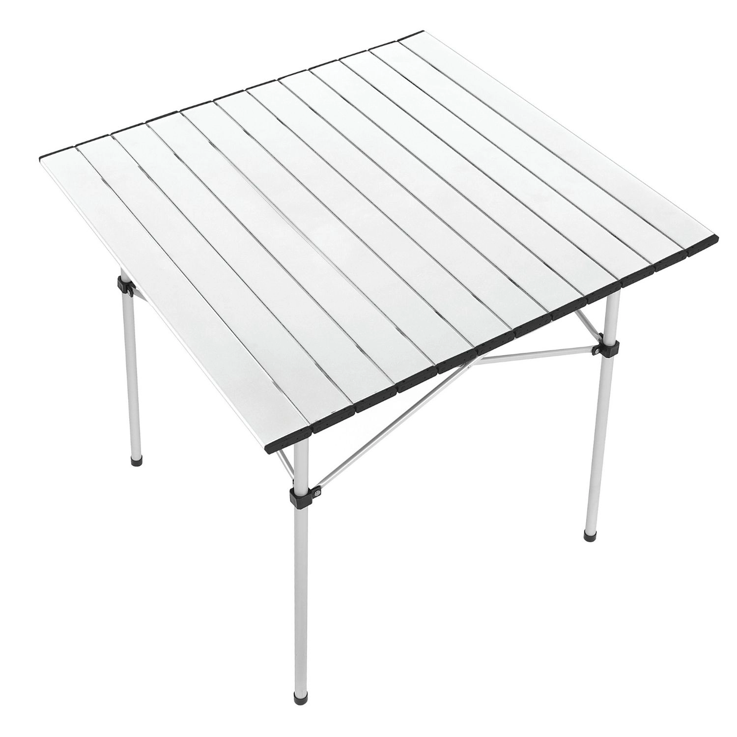 Katlanabilir Alüminyum  Kamp ve Piknik Masası, Omuz Askılı Taşıma Çantasıyla XL, Gümüş Renk